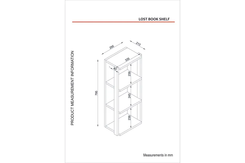 Tera Home Vägghylla - Valnöt - Förvaring - Köksförvaring - Kökshylla