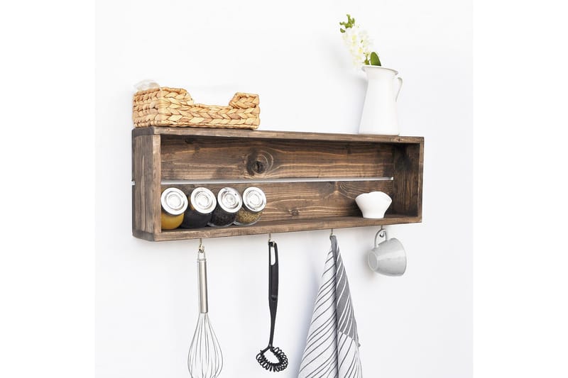 Ticknor Kökshylla 72 cm - Valnöt - Förvaring - Köksförvaring - Kökshylla