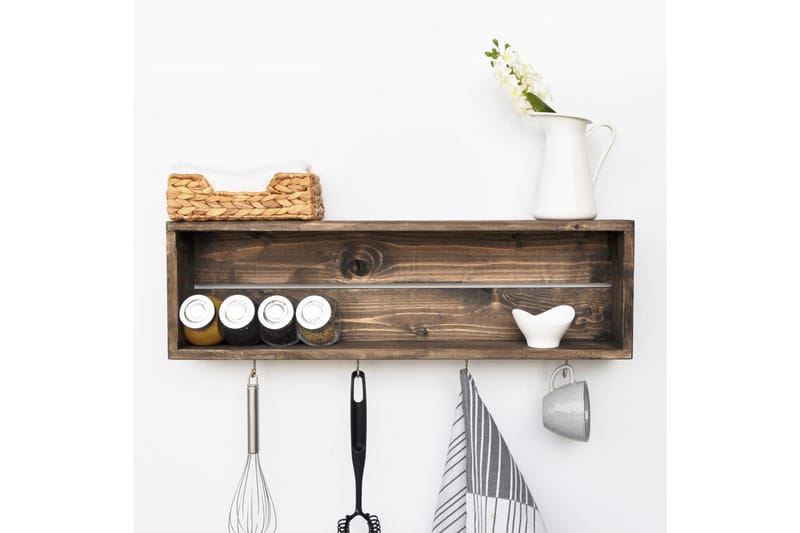 Ticknor Kökshylla 72 cm - Valnöt - Förvaring - Köksförvaring - Kökshylla