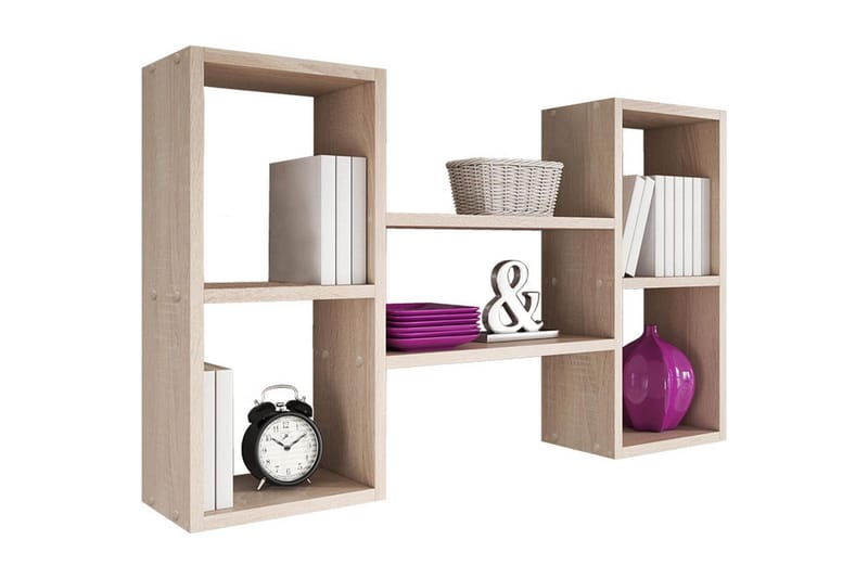 Trio Vägghylla 102x18x60 cm - Beige/Grå/Vit - Förvaring - Köksförvaring - Kökshylla