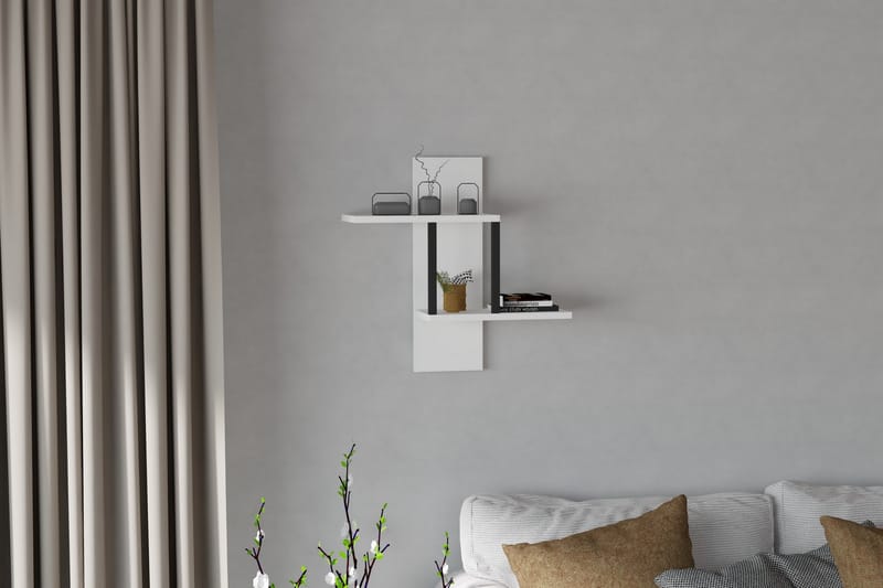 TYMBER Vägghylla 20x40 cm 2-pack Vit - Förvaring - Köksförvaring - Kökshylla