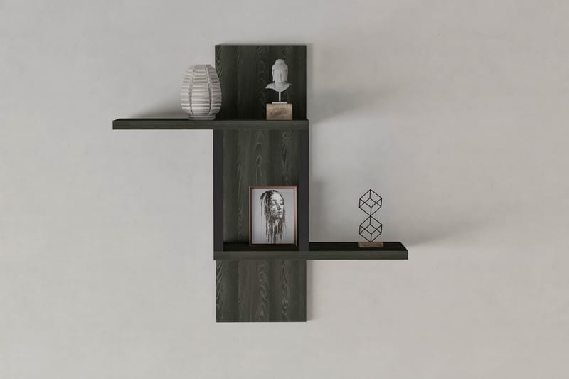 TYMBER Vägghylla 20x40 cm 2-pack Antracit - Förvaring - Köksförvaring - Kökshylla