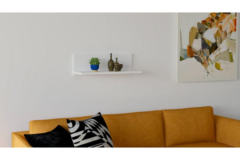 UKHAND Vägghylla 60x19,6 cm Vit - Förvaring - Köksförvaring - Kökshylla