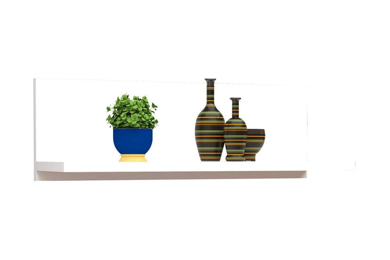 UKHAND Vägghylla 60x19,6 cm Vit - Förvaring - Köksförvaring - Kökshylla