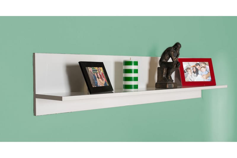 Vägghylla 25x120 cm - Vit - Förvaring - Köksförvaring - Kökshylla