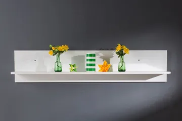 Vägghylla 25x120 cm - Vit - Förvaring - Köksförvaring - Kökshylla