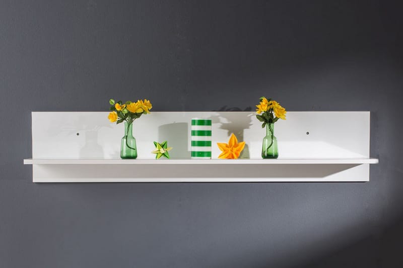Vägghylla 25x120 cm - Vit - Förvaring - Köksförvaring - Kökshylla