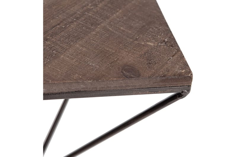 Vägghylla 30x33 cm - Valnöt/Svart - Förvaring - Köksförvaring - Kökshylla