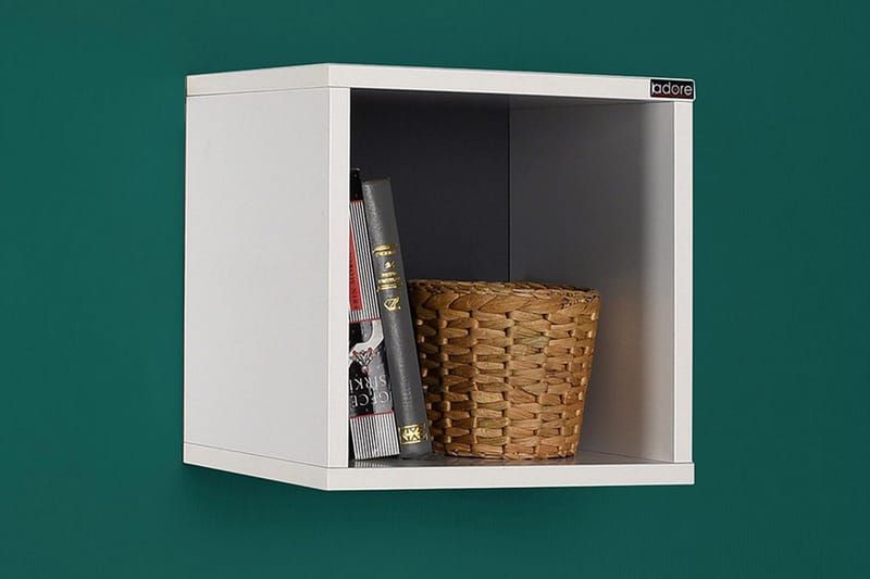 Vägghylla 33x33 cm - Vit - Förvaring - Köksförvaring - Kökshylla