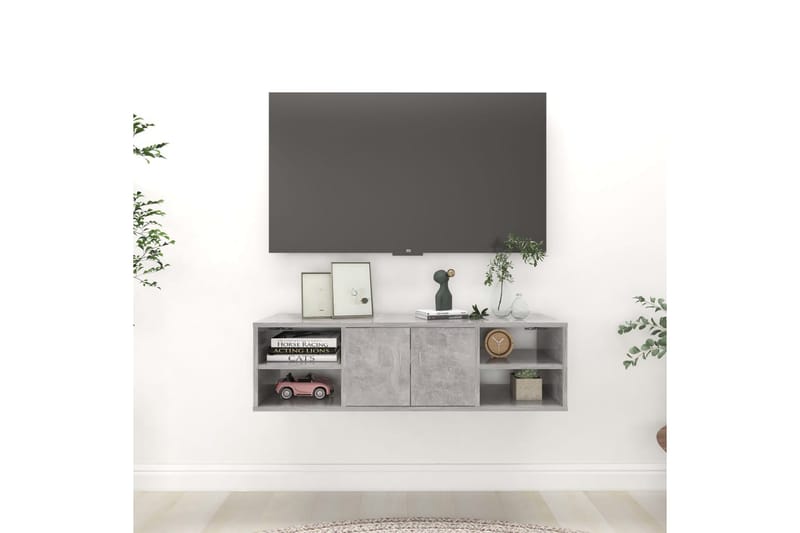 Vägghylla betonggrå 102x30x29 cm spånskiva - Betonggrå - Förvaring - Köksförvaring - Kökshylla