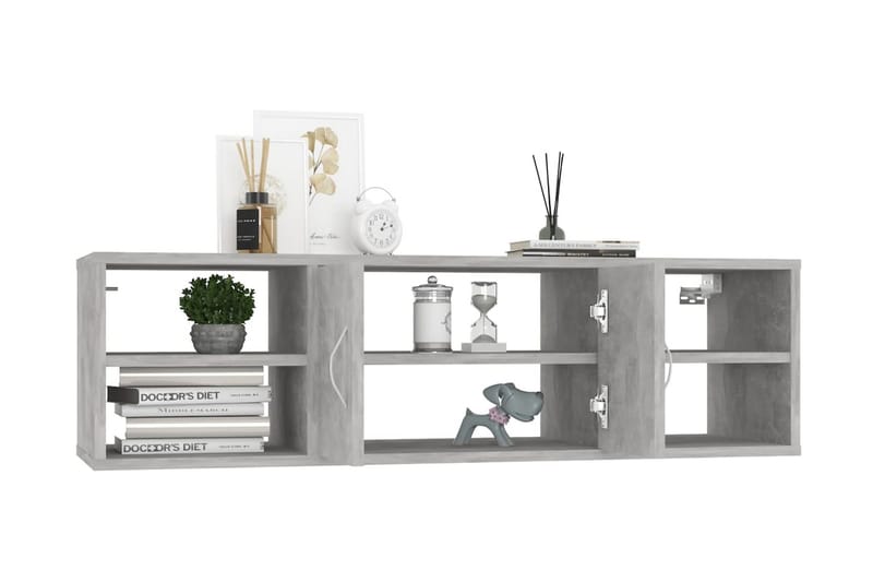 Vägghylla betonggrå 102x30x29 cm spånskiva - Betonggrå - Förvaring - Köksförvaring - Kökshylla