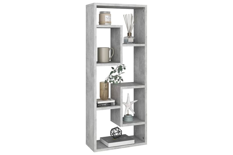 Vägghylla betonggrå 36x16x90 cm spånskiva - Grå - Förvaring - Köksförvaring - Kökshylla