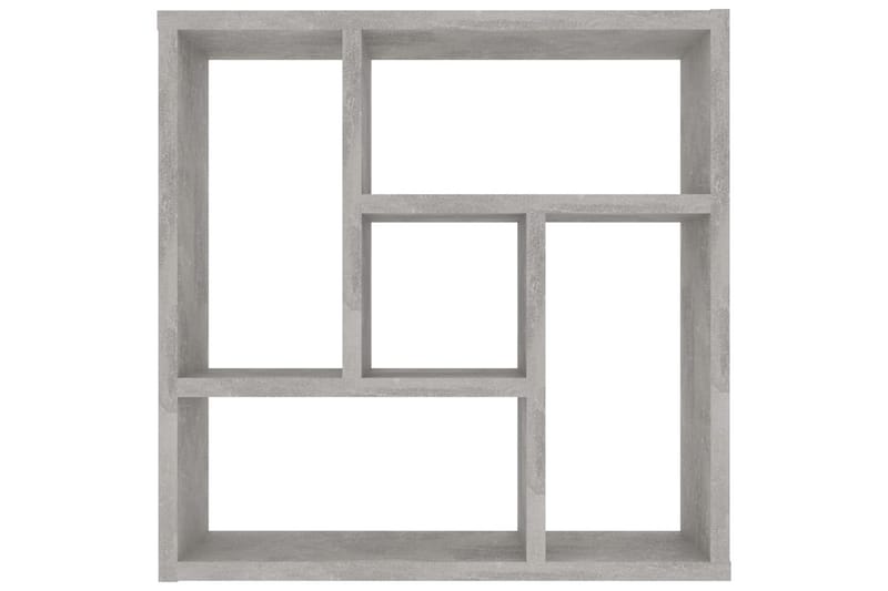 Vägghylla betonggrå 45,1x16x45,1 cm spånskiva - Grå - Kökshylla - Vägghylla