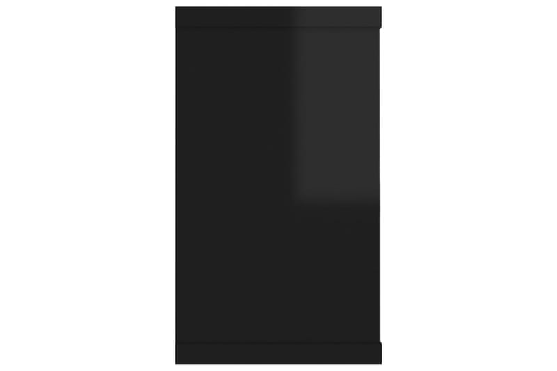 Vägghylla kubformad 4 st svart högglans 80x15x26,5 cm spånsk - Svart högglans - Förvaring - Köksförvaring - Kökshylla