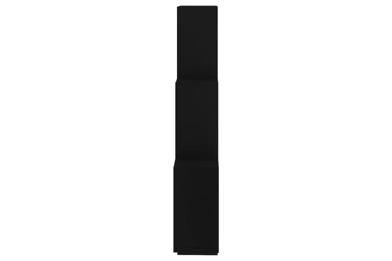 Vägghylla kubformad svart 78x15x93 cm spånskiva - Svart - Förvaring - Köksförvaring - Kökshylla