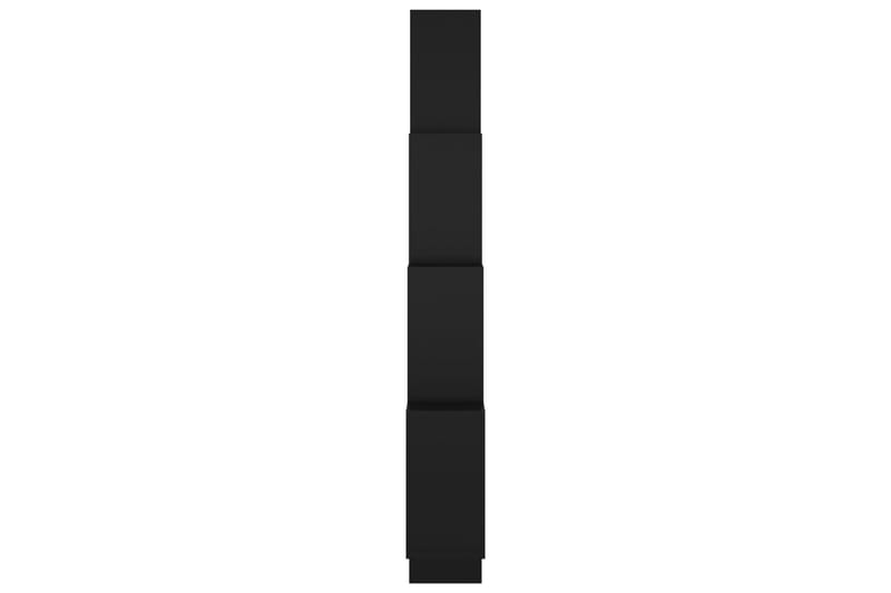 Vägghylla kubformad svart 90x15x119 cm spånskiva - Svart - Förvaring - Köksförvaring - Kökshylla