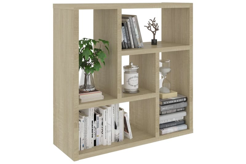 Vägghylla sonoma-ek 45,1x16x45,1 cm spånskiva - Brun - Förvaring - Köksförvaring - Kökshylla