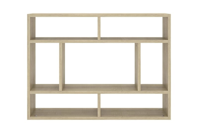 Vägghylla sonoma-ek 75x16x55 cm spånskiva - Brun - Förvaring - Köksförvaring - Kökshylla
