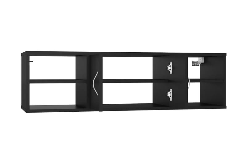 Vägghylla svart 102x30x29 cm spånskiva - Svart - Förvaring - Köksförvaring - Kökshylla