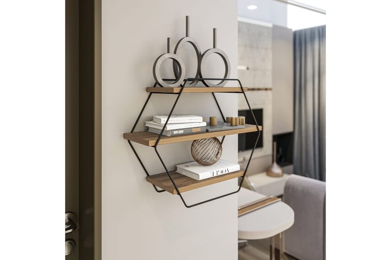 Vägghylla Tatil Vägghylla 60x20 cm Trä/Natur - Förvaring - Köksförvaring - Kökshylla