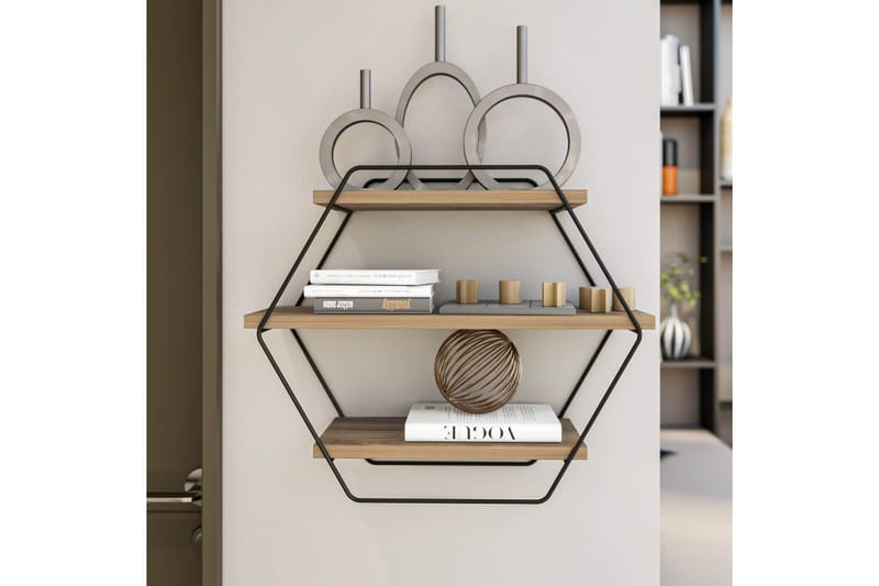 Vägghylla Tatil Vägghylla 60x20 cm Trä/Natur - Förvaring - Köksförvaring - Kökshylla