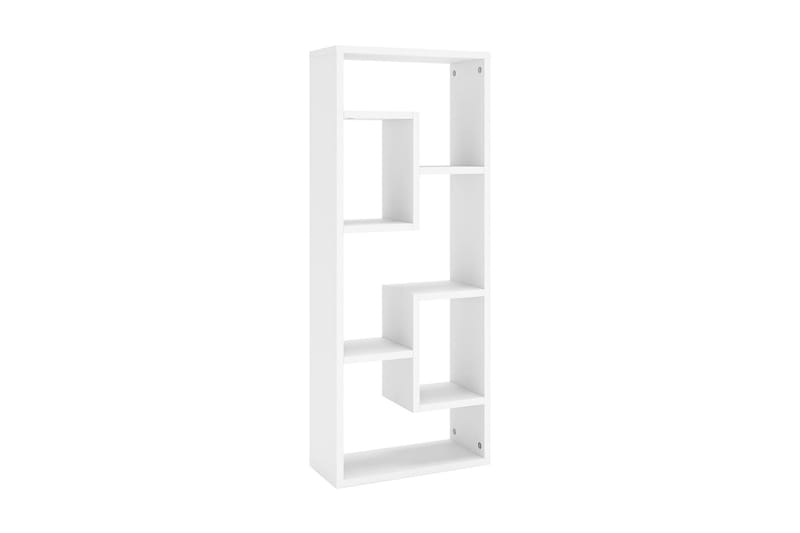 Vägghylla vit 36x16x90 cm spånskiva - Vit - Förvaring - Köksförvaring - Kökshylla