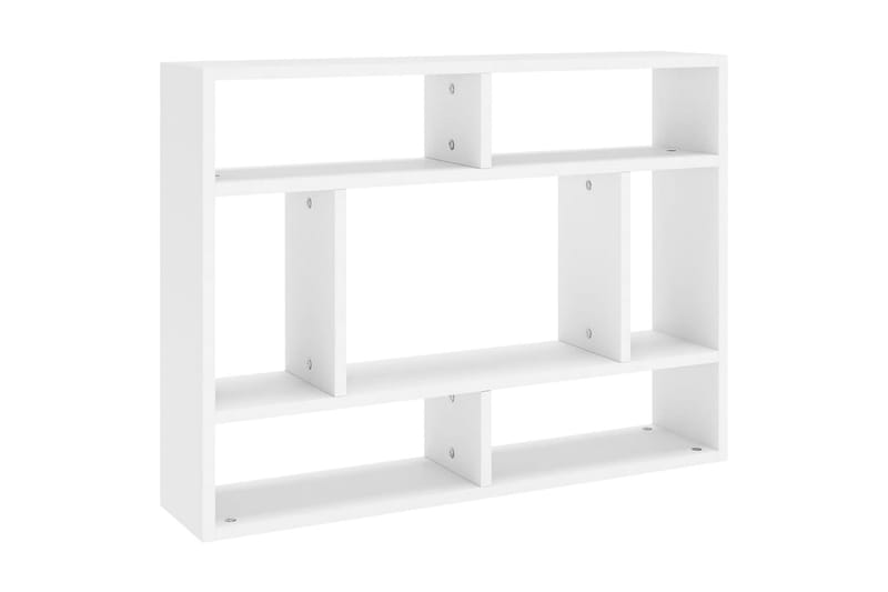 Vägghylla vit 75x16x55 cm spånskiva - Vit - Förvaring - Köksförvaring - Kökshylla