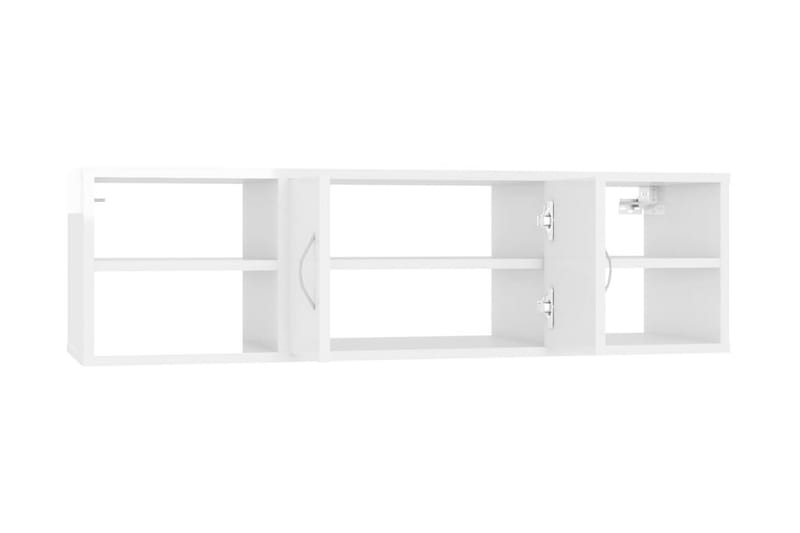 Vägghylla vit högglans 102x30x29 cm spånskiva - Vit högglans - Förvaring - Köksförvaring - Kökshylla
