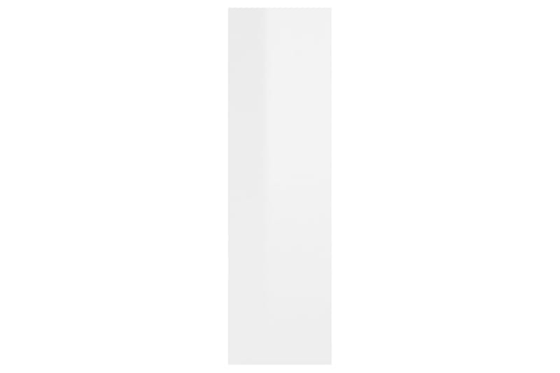 Vägghylla vit högglans 75x16x55 cm spånskiva - Vit - Kökshylla - Vägghylla