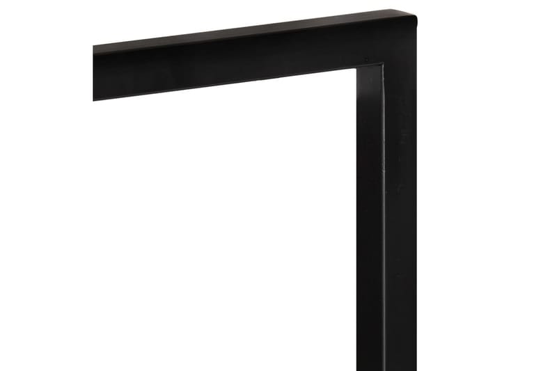Vägghyllor 2 st 25x25x75 cm massivt akaciaträ och stål - Brun - Förvaring - Köksförvaring - Kökshylla