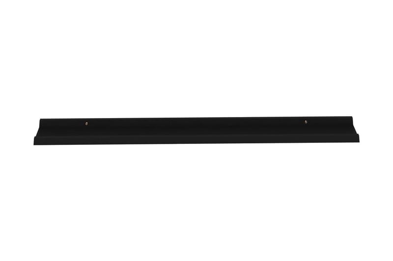 Vägghyllor 2 st svart 115x9x3 cm - Svart - Förvaring - Köksförvaring - Kökshylla
