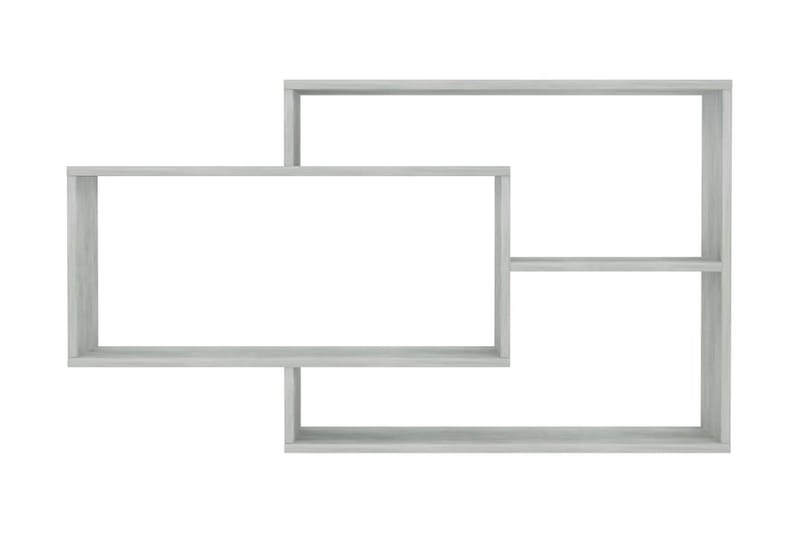 Vägghyllor betonggrå 104x20x58,5 cm spånskiva - Grå - Förvaring - Köksförvaring - Kökshylla