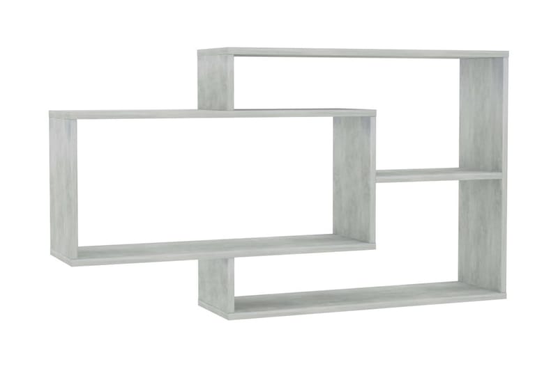 Vägghyllor betonggrå 104x20x58,5 cm spånskiva - Grå - Förvaring - Köksförvaring - Kökshylla