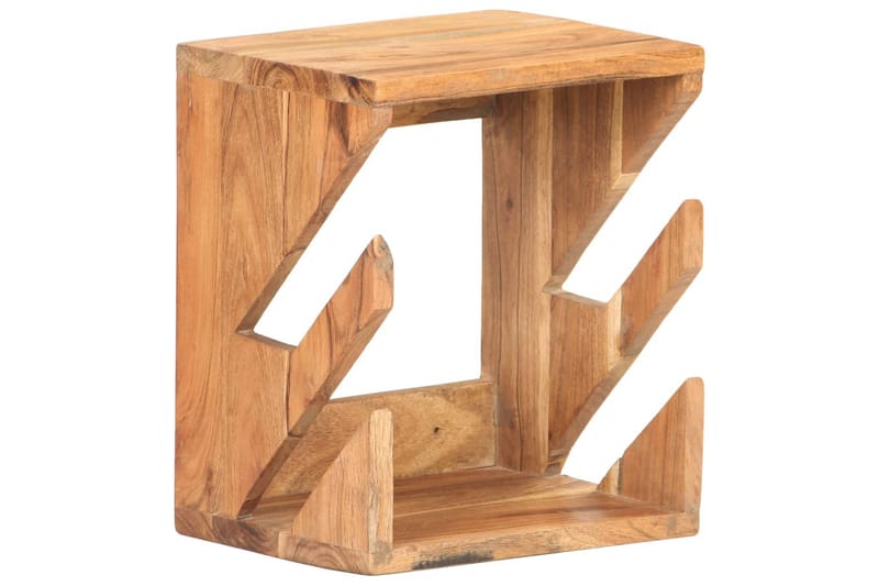 Väggmonterad skateboardhållare 25x20x30 cm massivt akaciaträ - Natur - Förvaring - Köksförvaring - Kökshylla