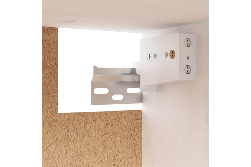 Väggskåp 2 st 60x30x35 cm massiv furu vit - Vit - Förvaring - Köksförvaring - Kökshylla