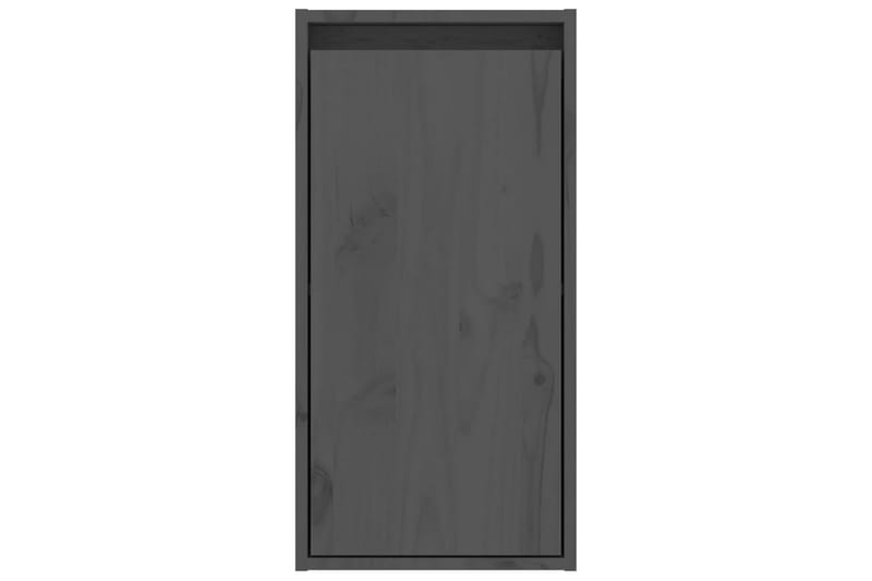 Väggskåp grå 30x30x60 cm massiv furu - Grå - Förvaring - Köksförvaring - Kökshylla
