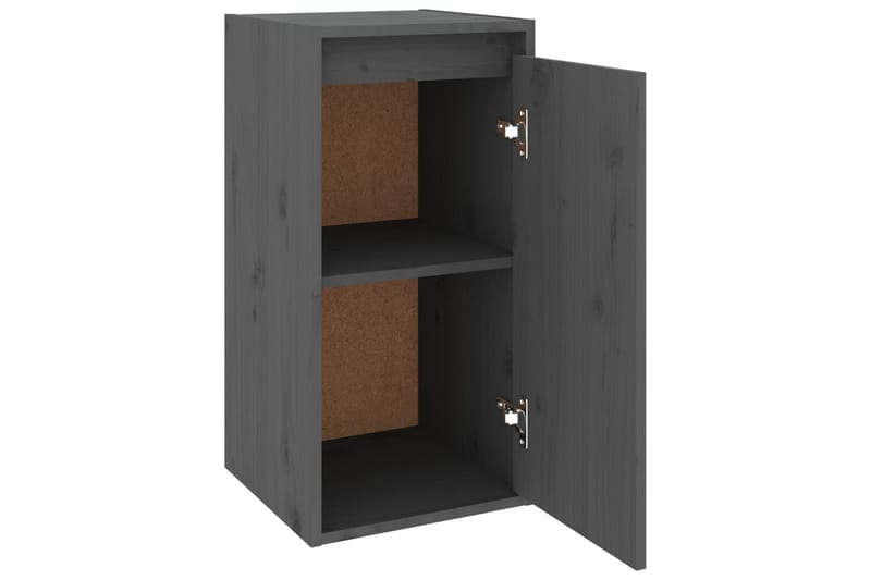 Väggskåp grå 30x30x60 cm massiv furu - Grå - Förvaring - Köksförvaring - Kökshylla