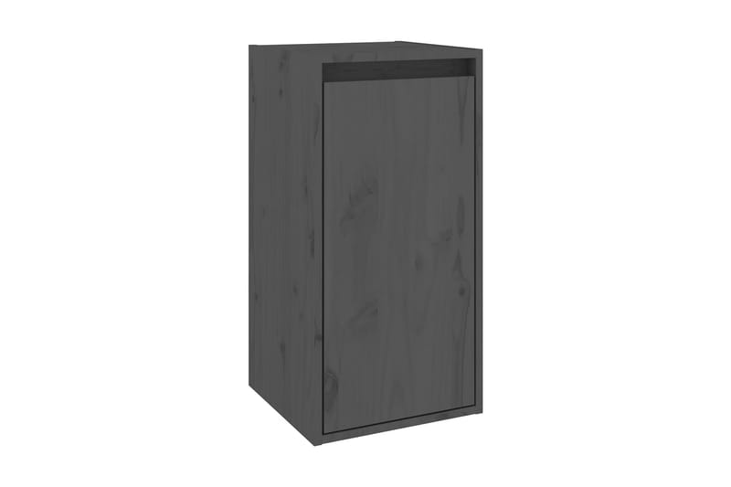 Väggskåp grå 30x30x60 cm massiv furu - Grå - Förvaring - Köksförvaring - Kökshylla