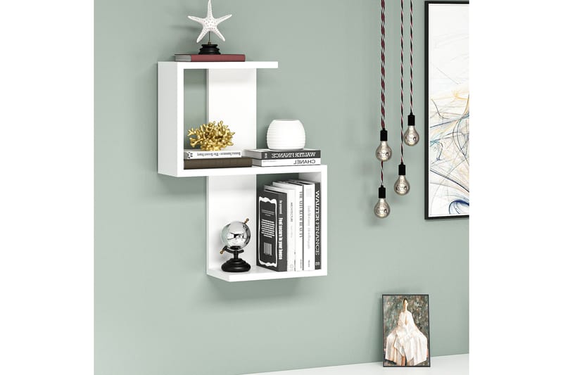 VARTHUR Vägghylla 30x16 cm Vit - Förvaring - Köksförvaring - Kökshylla