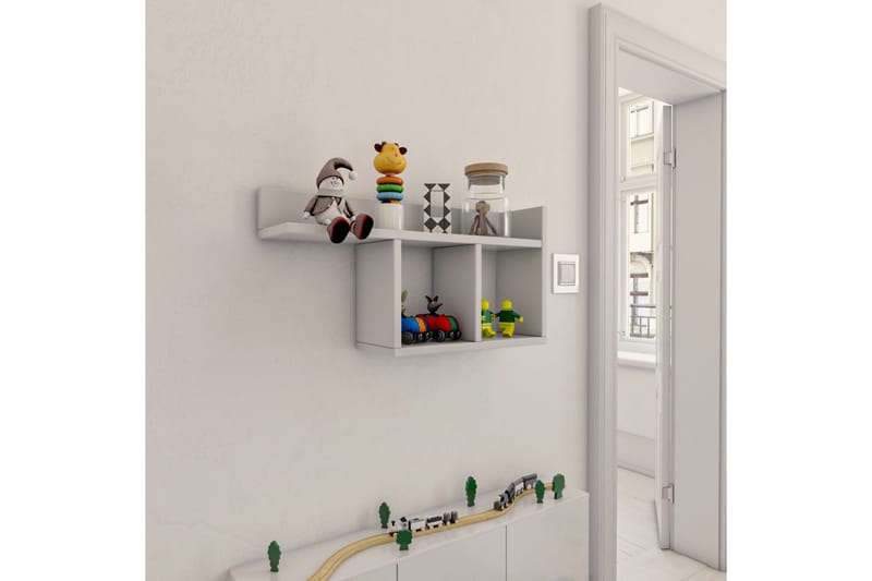 Vigneti Vägghylla 62x18 cm - Vit - Förvaring - Köksförvaring - Kökshylla