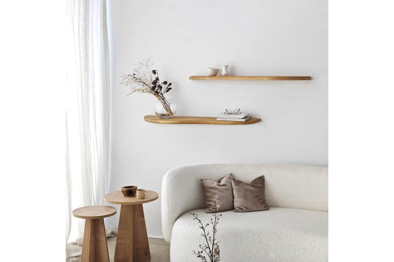 Wavy Vägghylla 100 cm - Ek - Förvaring - Köksförvaring - Kökshylla