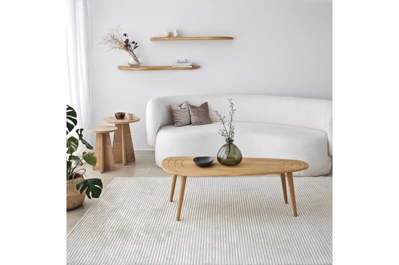 Wavy Vägghylla 100 cm - Ek - Förvaring - Köksförvaring - Kökshylla