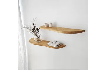 Wavy Vägghylla 100 cm - Ek - Förvaring - Köksförvaring - Kökshylla