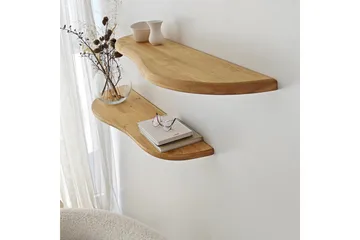 Wavy Vägghylla 100 cm - Ek - Förvaring - Köksförvaring - Kökshylla