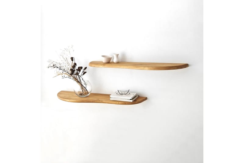 Wavy Vägghylla 100 cm - Ek - Förvaring - Köksförvaring - Kökshylla