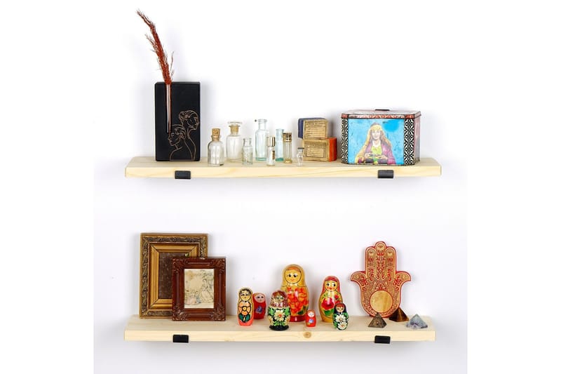 Wayte Vägghylla 60 cm - Svart/Ek - Förvaring - Köksförvaring - Kökshylla