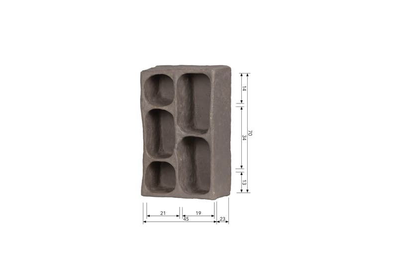 Woudmeer Vägghylla 23x45cm - Grå - Förvaring - Köksförvaring - Kökshylla