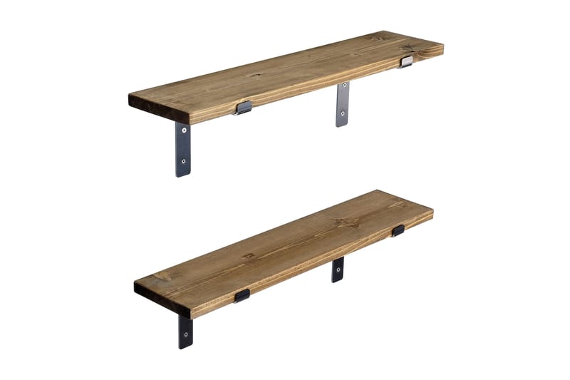 XAYVIAN Vägghylla 60 cm Svart/Valnöt - Förvaring - Köksförvaring - Kökshylla