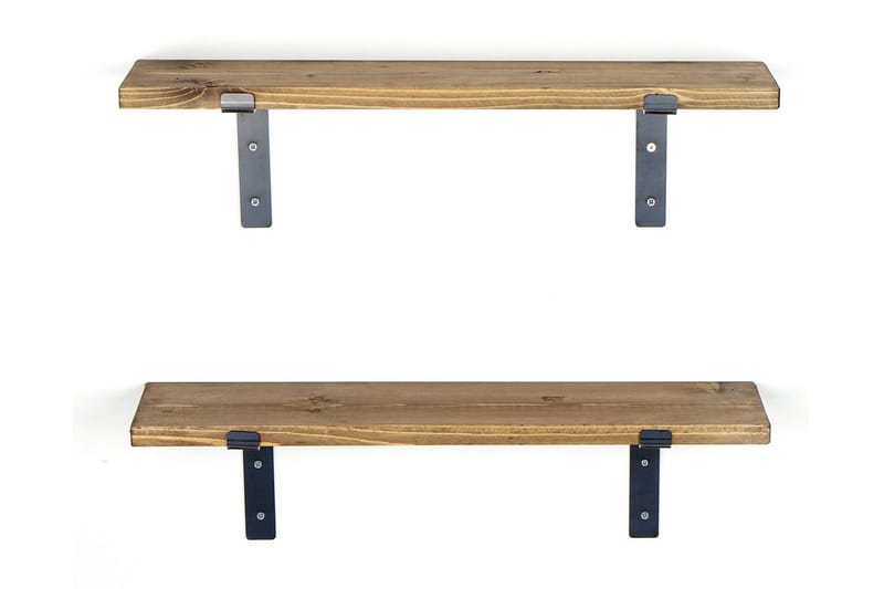 XAYVIAN Vägghylla 60 cm Svart/Valnöt - Förvaring - Köksförvaring - Kökshylla