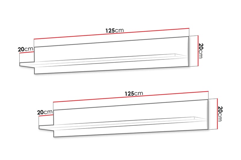 Lyrosen Vägghylla 125 cm - Beige - Förvaring - Köksförvaring - Kökshylla